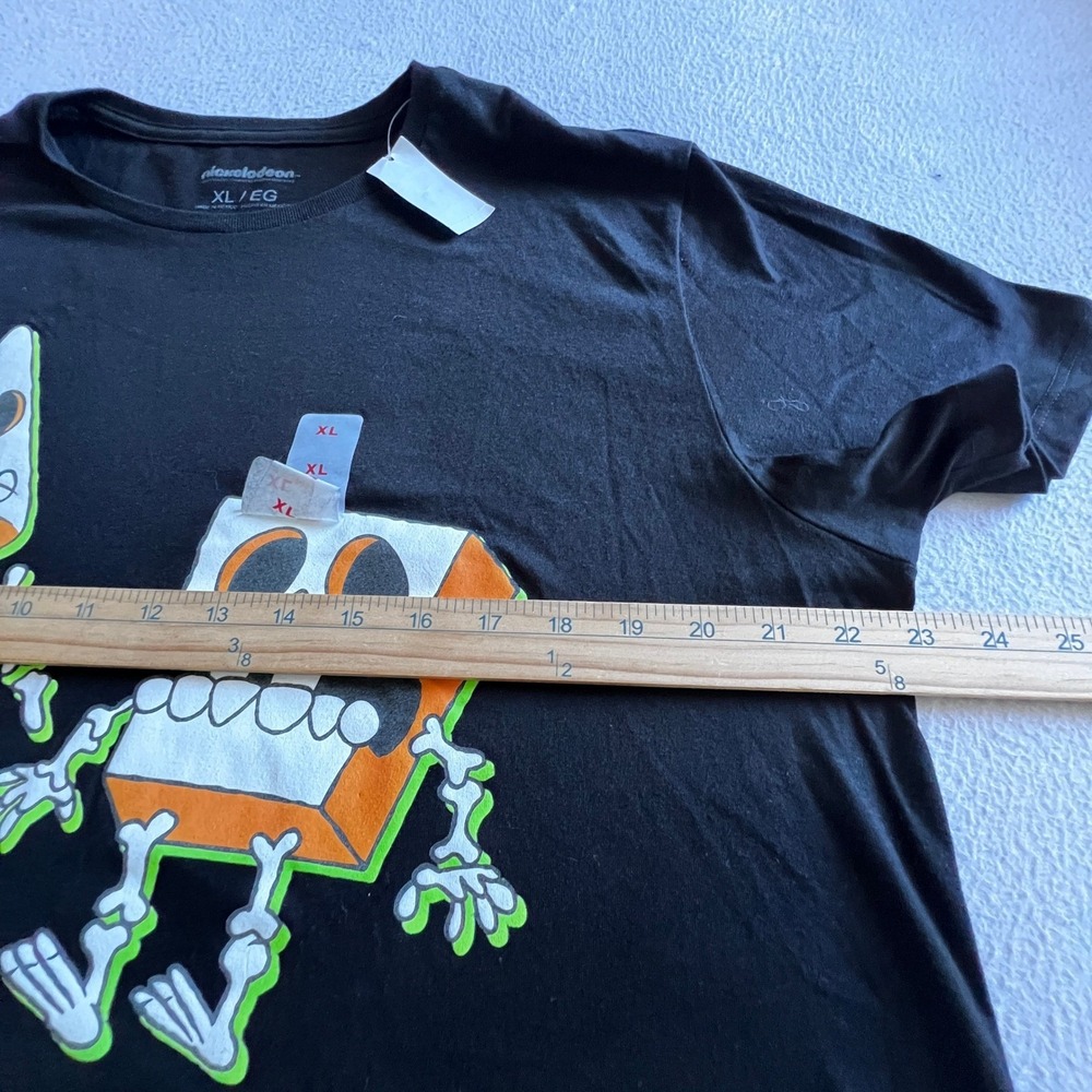 Nickelodeon SpongeBob Patrick Skeleton T Shirt Mens XL Black Graphic Tee New - Picture 8 of 9